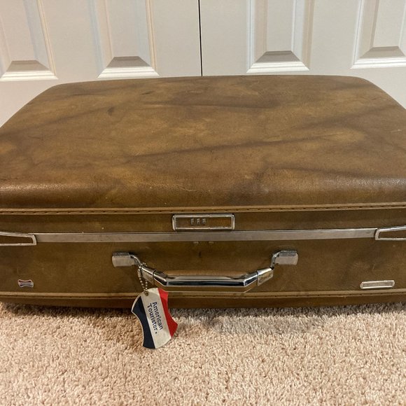 Vintage American Tourister Hard Shell Luggage - Picture 1 of 10